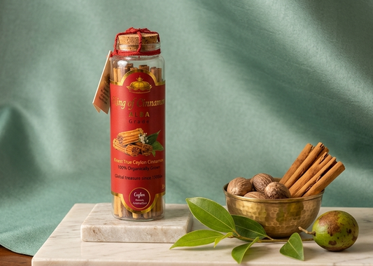 Ceylon ALBA Cinnamon — Signature Product Premium Glass Bottle